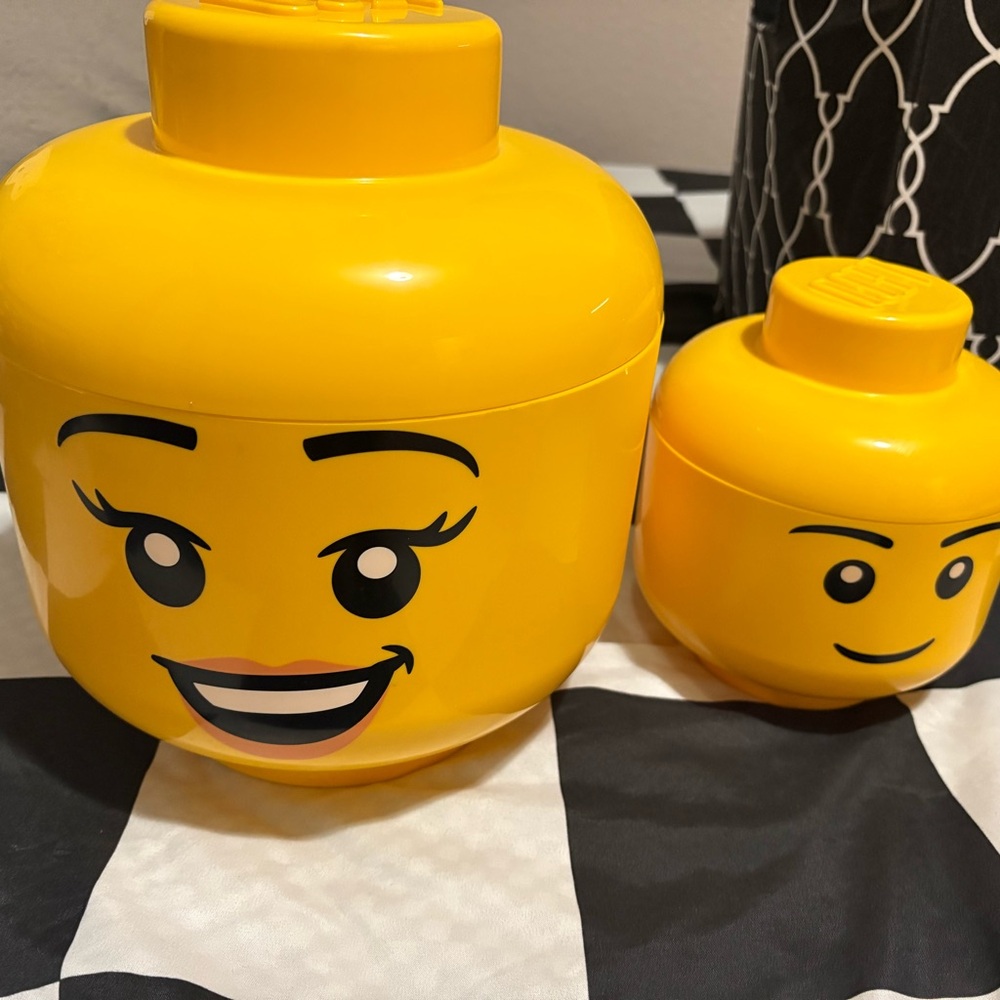LEGO Bright Yellow Storage Heads